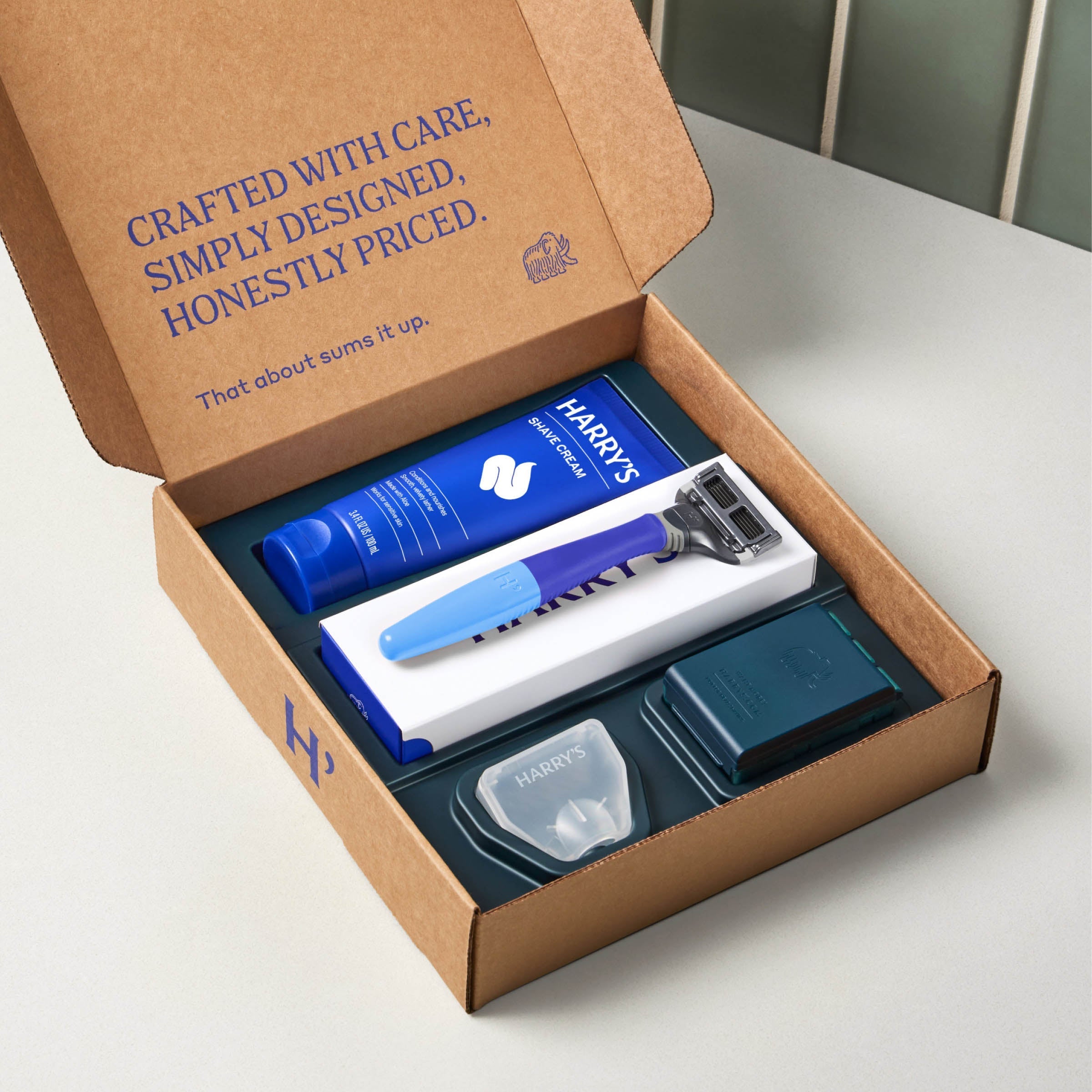 Harry's Original Shave Set / Original - Ocean / Shave Cream