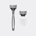 Harry's Chrome Handle / Chrome - Obsidian / Shave Cream